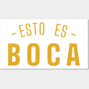 Esto es Boca - GOLD Posters and Art